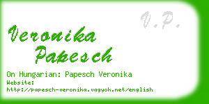 veronika papesch business card